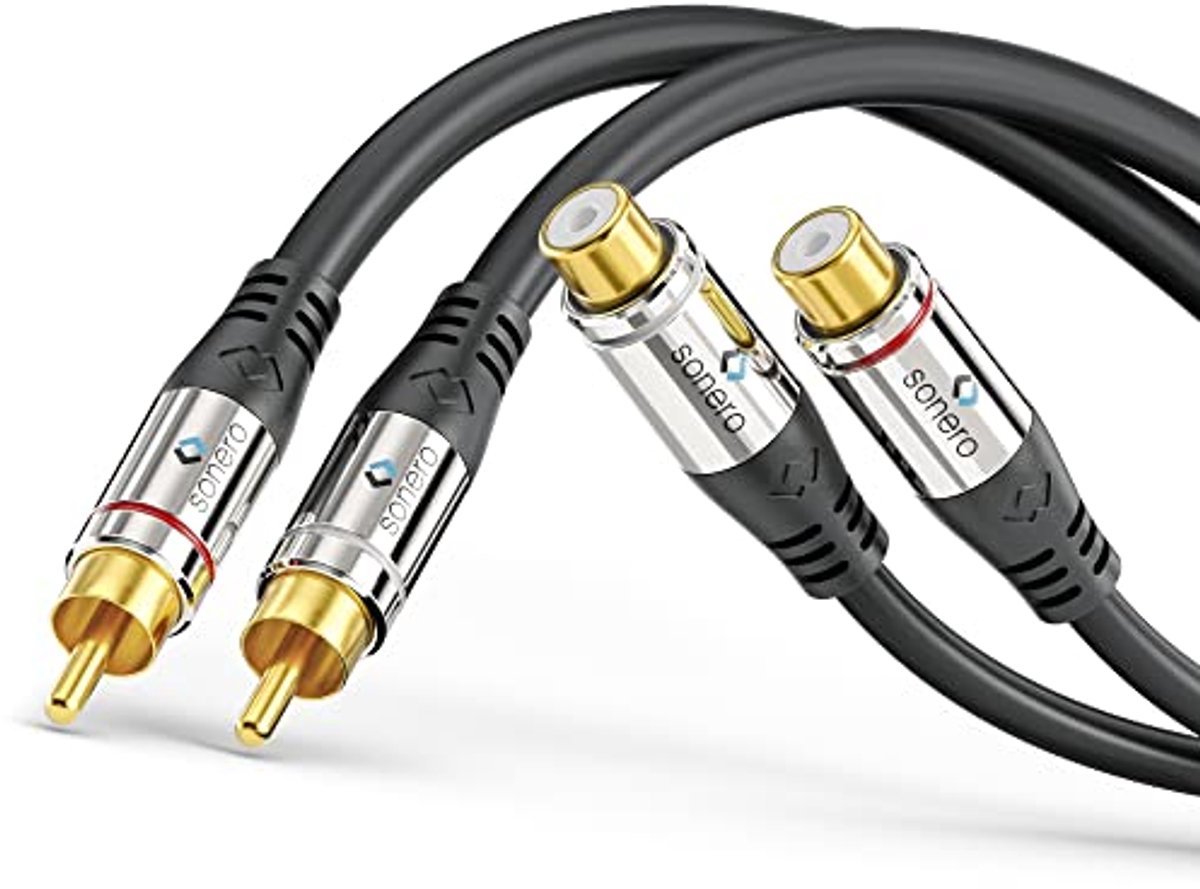 Premium 3,00 m RCA-verlengkabel voor audiotoepassingen