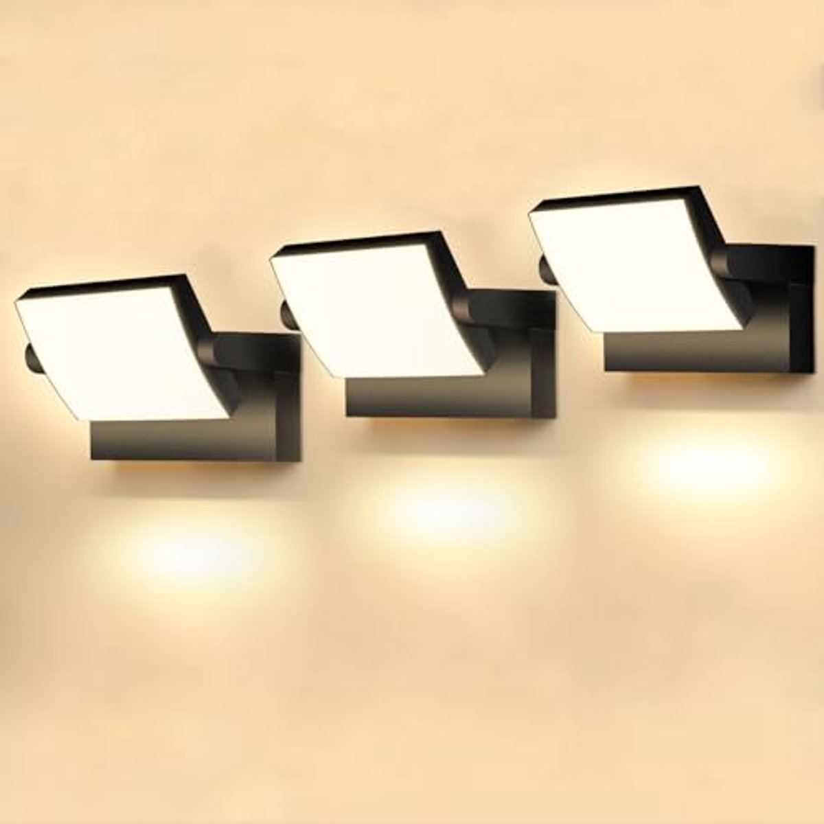 40W LED Wandlamp voor Buiten - Instelbare Verlichting, Draaibaar en Waterdicht