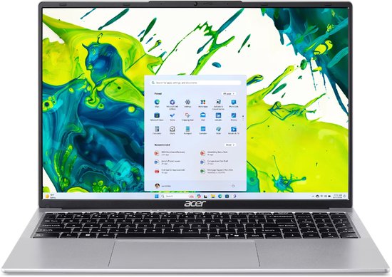 Acer Aspire Lite AL16-54P-523X Intel® Core™ i5 i5-1334U Laptop 40,6 cm (16") WUXGA 16 GB DDR5-SDRAM 512 GB SSD Wi-Fi 6 (802.11ax) Windows 11 Home Zilver - Acer - Hoofdafbeelding