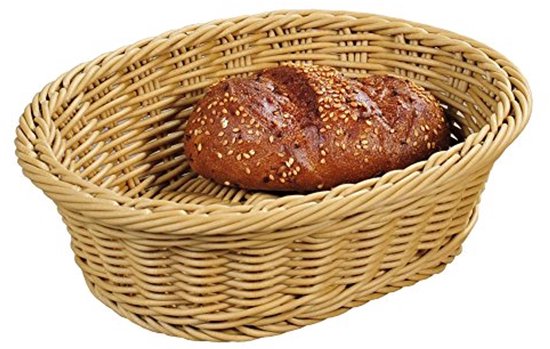 UKCOCO Japanse Ronde 36 Cm Brood- En Fruitmand Handgeweven Bamboe - Multifunctioneel Vergiet