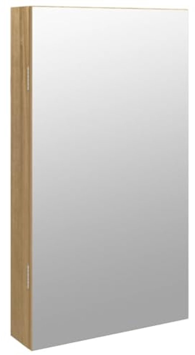 Sieradenkast met spiegel en LED verlichting, wandgemonteerd sieradenorganizer