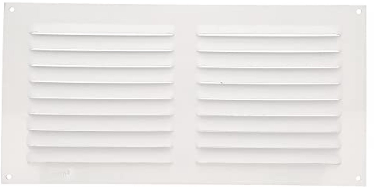Rechthoekig Aluminium Ventilatierooster voor Plafond - Ideaal voor Keuken en Badkamer (150 x 300 mm) - Wit