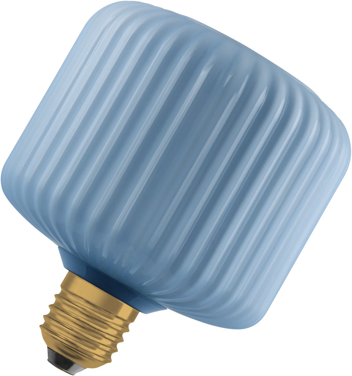 DECOR LED LAMP IN COLOURED GLASS IN COLOURED GLASS SQUARE BLUE