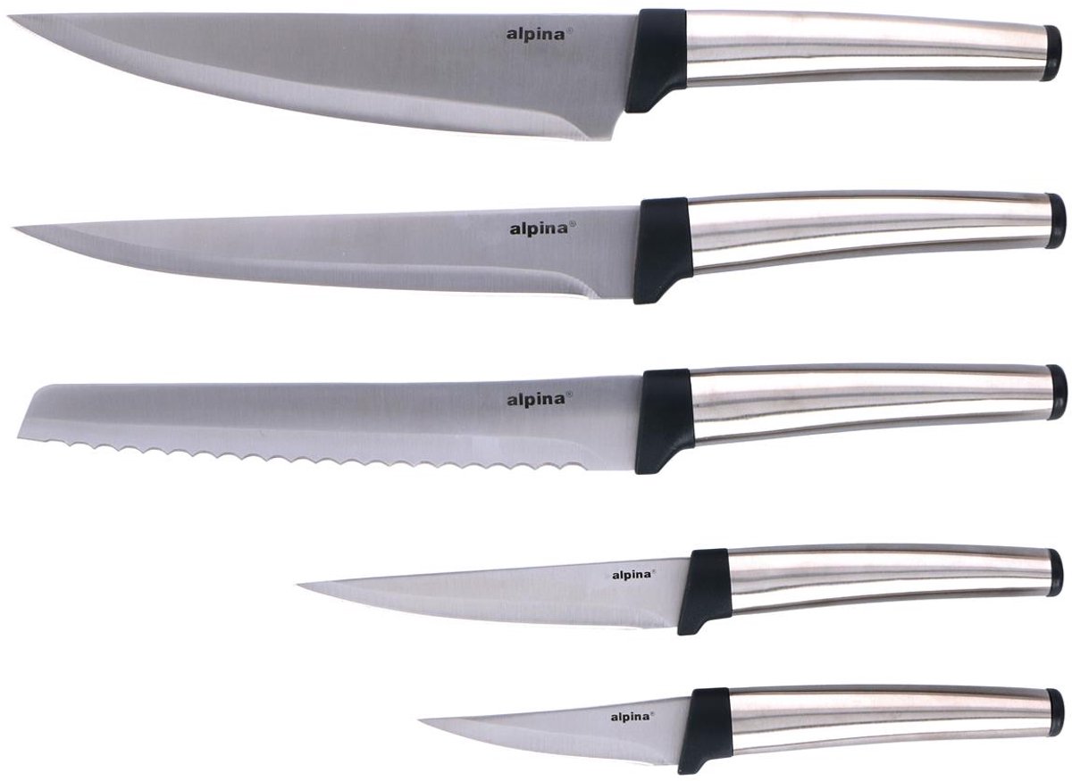 Alpina messenset - 5 stuks, zilver