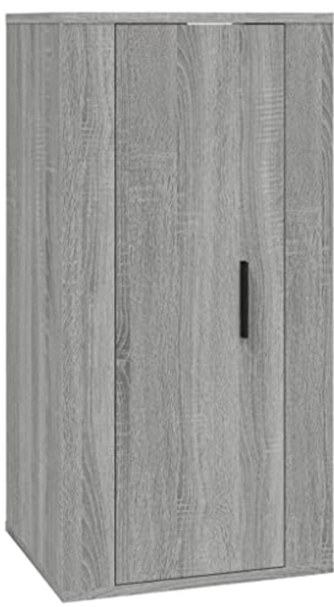 TV wandmeubel 40x34,5x80 cm grijs sonoma eiken