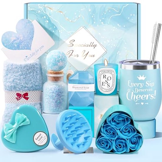 Cadeaux pour femmes et petites amies - Coffrets cadeaux de 10 pièces pour se détendre et se relaxer