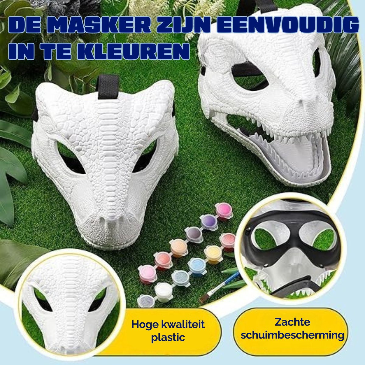 Dino feestmaskers | Dino maskers om je te verkleden