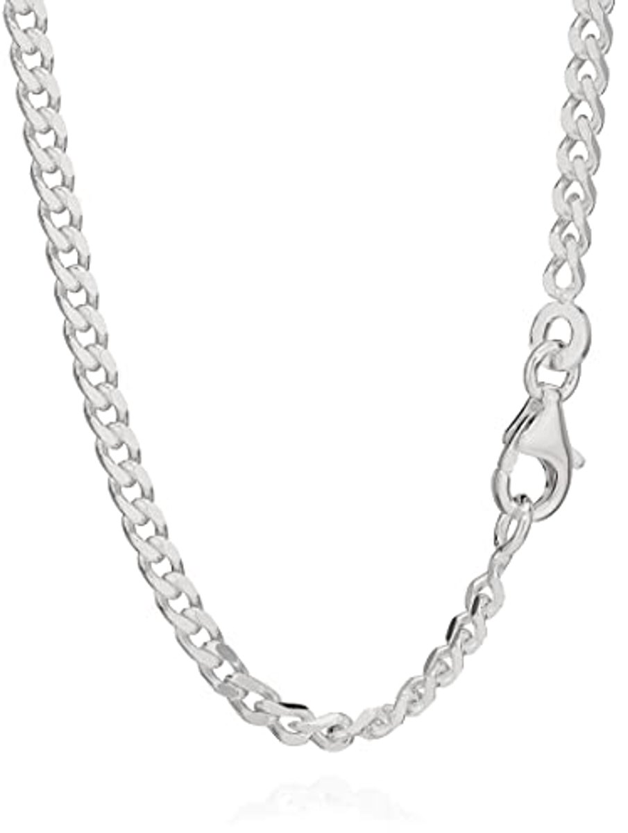 Sterling Zilveren Pantserketting voor Heren en Dames - Tijdloos en Stijlvol - 2,5 mm Breed
