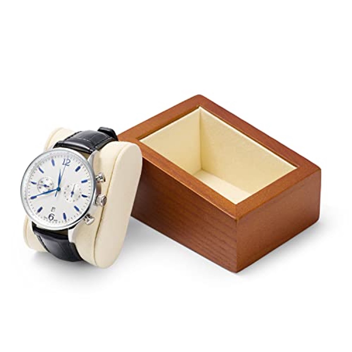 Houten Horlogedoos met Horlogekussen en Sieradenbox voor Dames en Heren