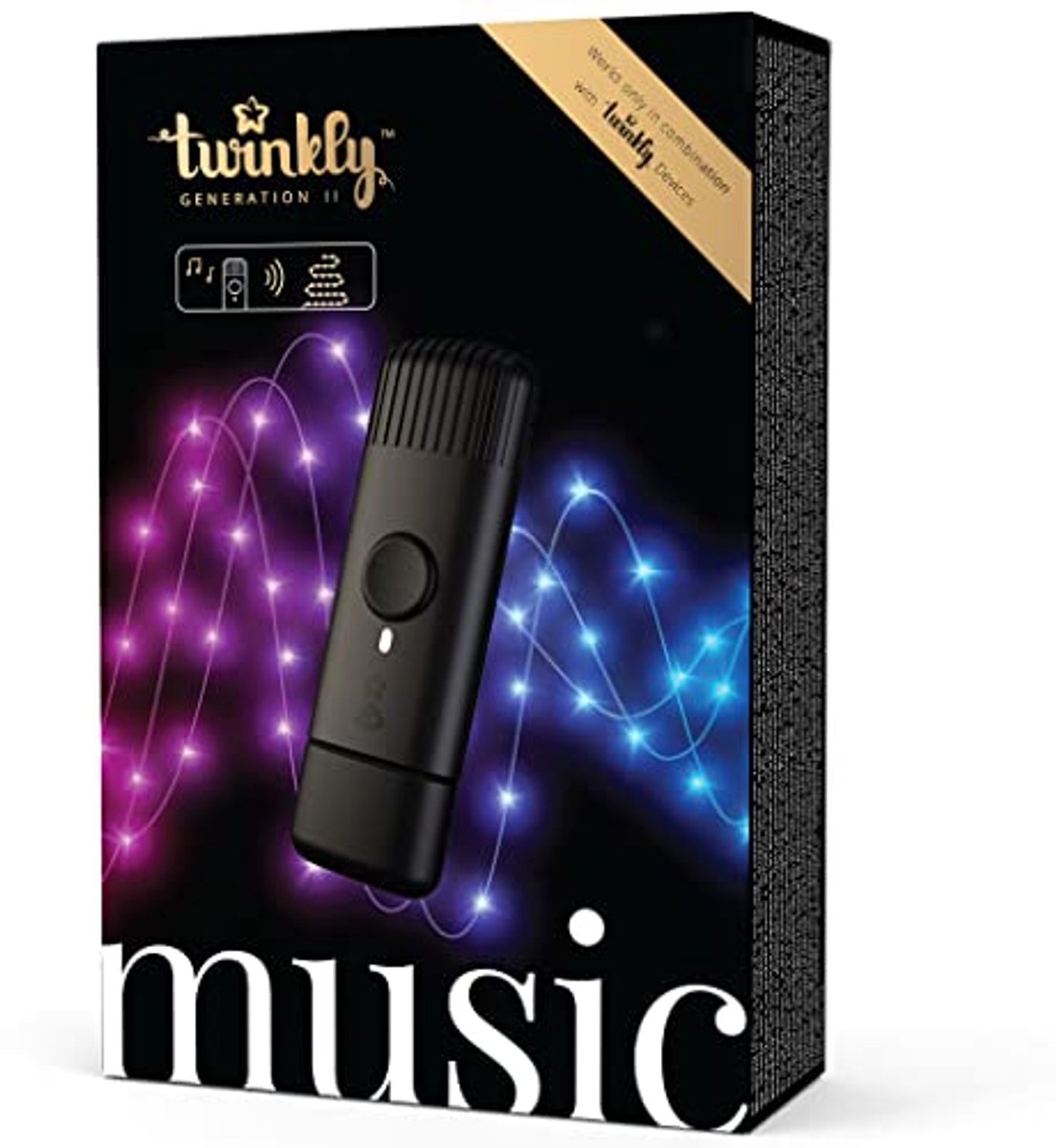 Geluidssensor voor LED-verlichting met Bluetooth en Wi-Fi - Synchroniseer met muziek via app