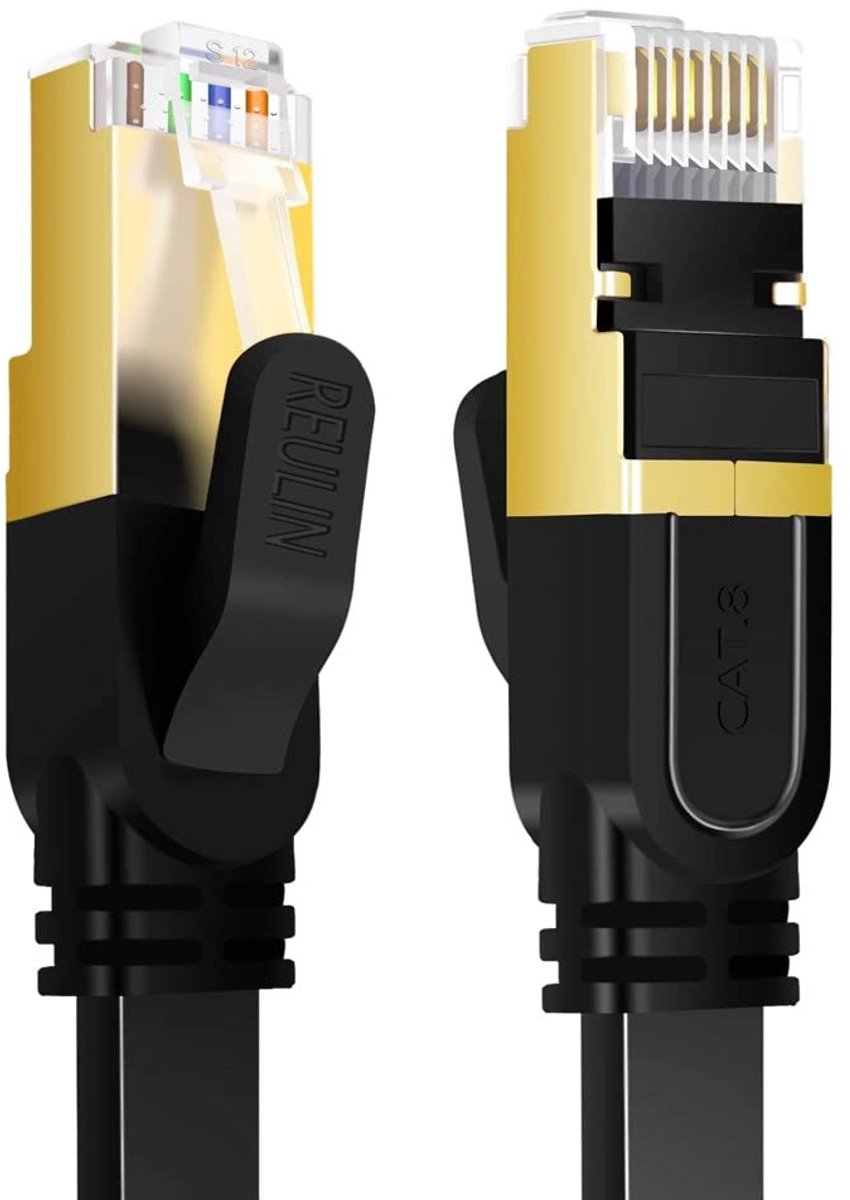 Flexibele Cat 8 Ethernet LAN Kabel - 3 Meter voor PC, Laptop, Smart TV, Router, Modem en Gaming