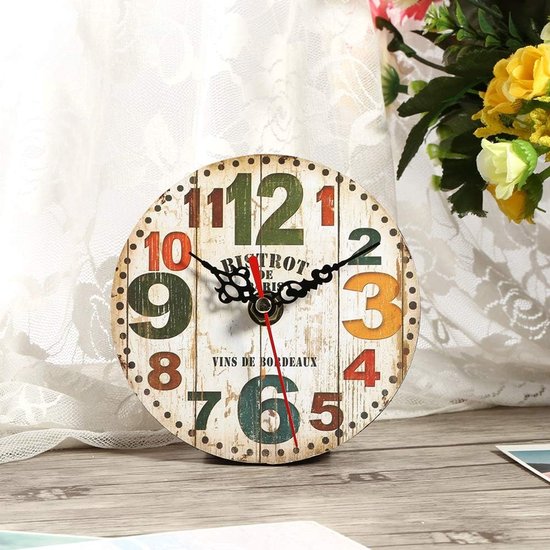 Decoratieve Stille Geen Tikkende Wandklok Vintage Art Deco