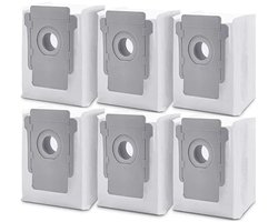 JustValue Stofzuigerzakken Geschikt Voor iRobot Roomba - 6 Stuks - Automatische Vuilafvoer - Geschikt voor i3+ i4+ i6+ i7+ i8+ j7+ s9+ - Microvezel - Perfecte Pasvorm - Stofdicht