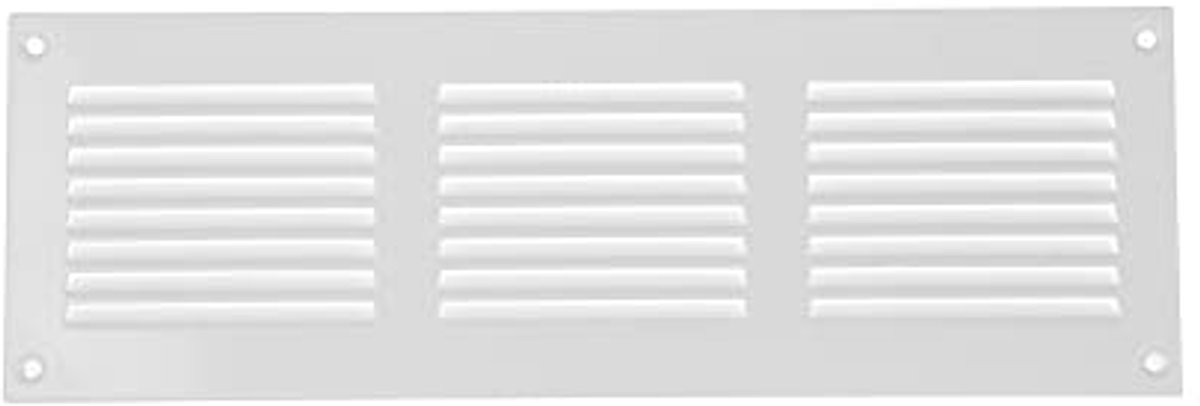 12x4 Inch Ventilatierooster voor Muur of Plafond | Duurzaam Staal met Insectenbescherming en UV-Bescherming