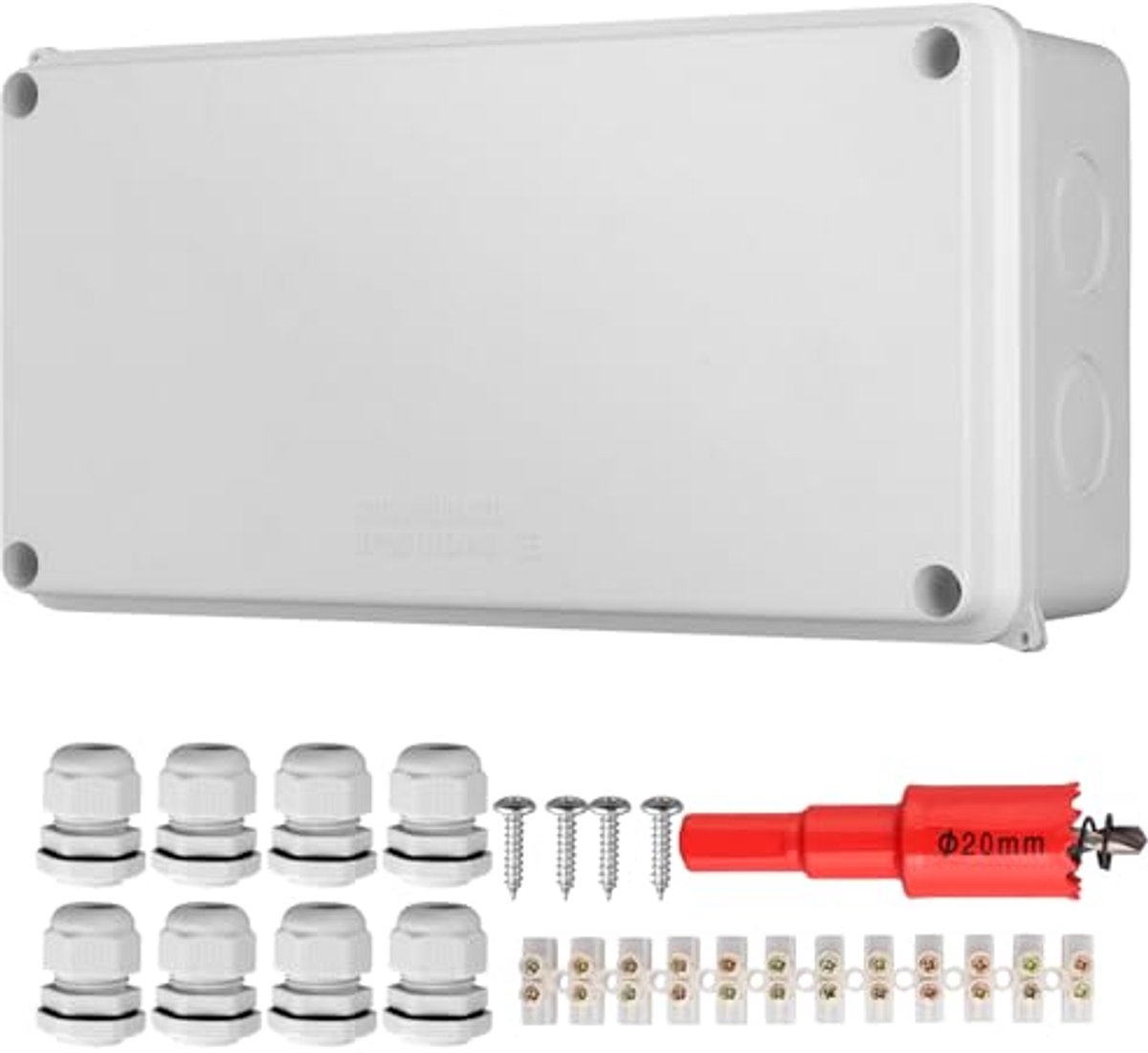 Waterdichte Aansluitdozen IP65 - Verdeeldoos 200 x 110 x 70 mm