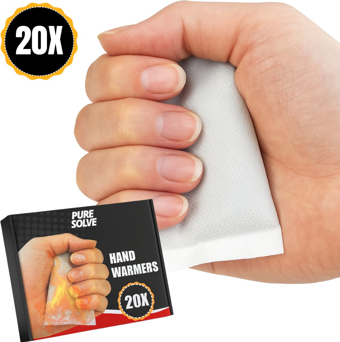 Handwarmers 20 stuks - warmte pads - zakverwarmers - warmtepads - 10 uur warmte - noodpakket -