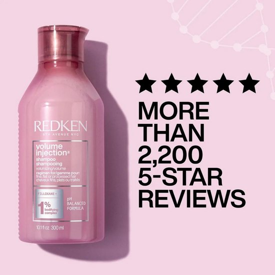 Redken Shampoing Volume Injection - Lifte avec brillance et donne plus de corps à tous les types de cheveux - 300ml