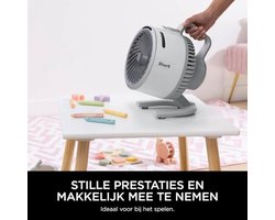 Krachtige Draagbare Ventilator met Mistfunctie – Koeling voor Binnen en Buiten, Stil en Duurzaam, Draadloos en Compact met een Luchtstroom tot 20 Meter