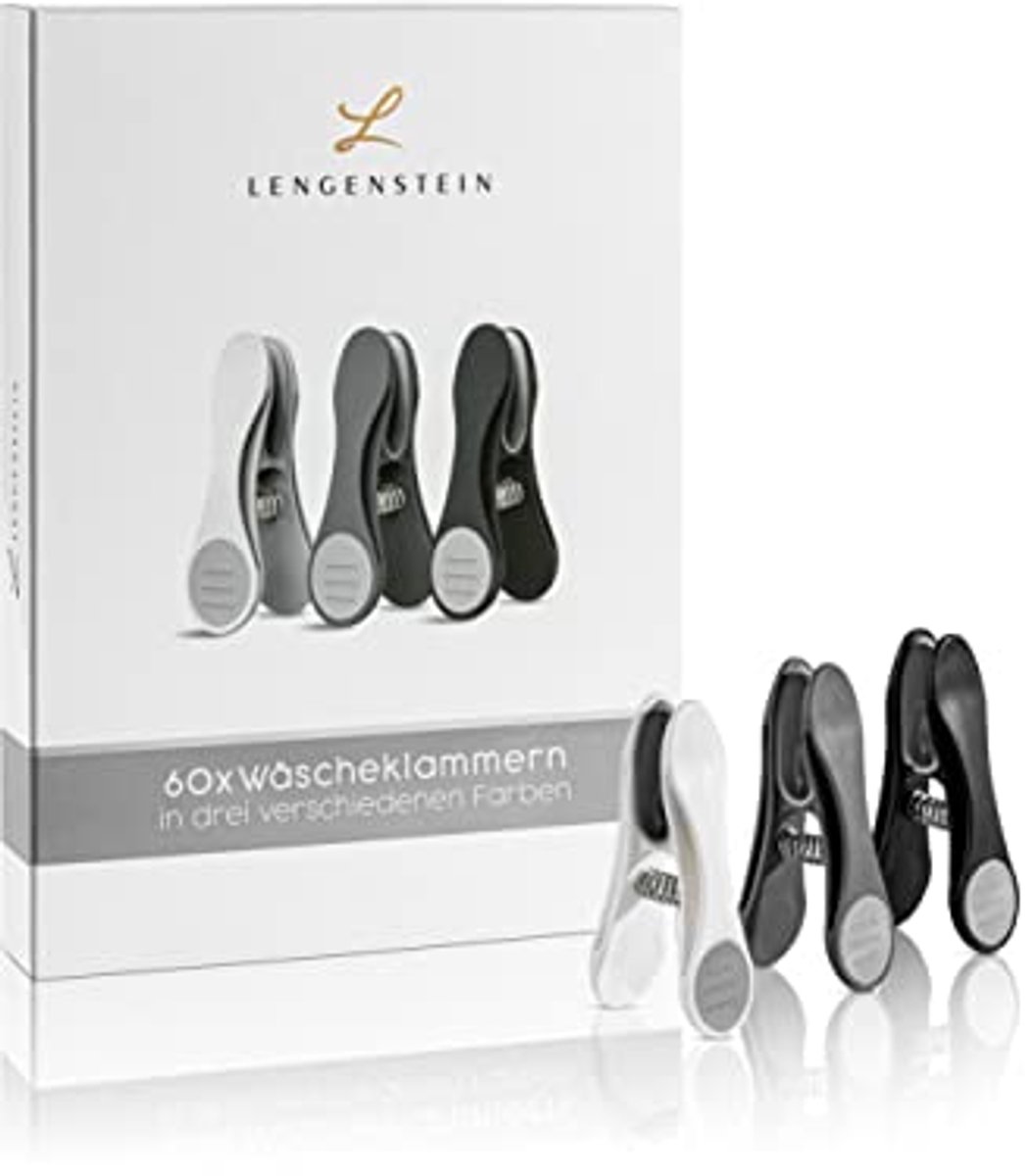 60 Premium Wasknijpers in 3 Kleuren - Zacht Grip Kledingclips voor Het Wasgoed