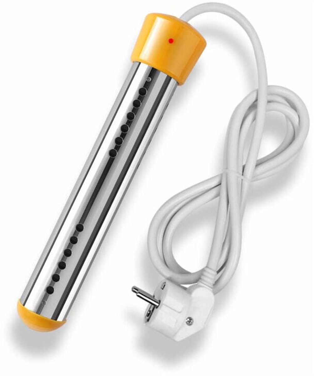 Mmgoqqt - Badkuip Dompelverwarmer - 3000W - RVS - Reizen & Thuis - Geel - Automatisch Uitschakelen