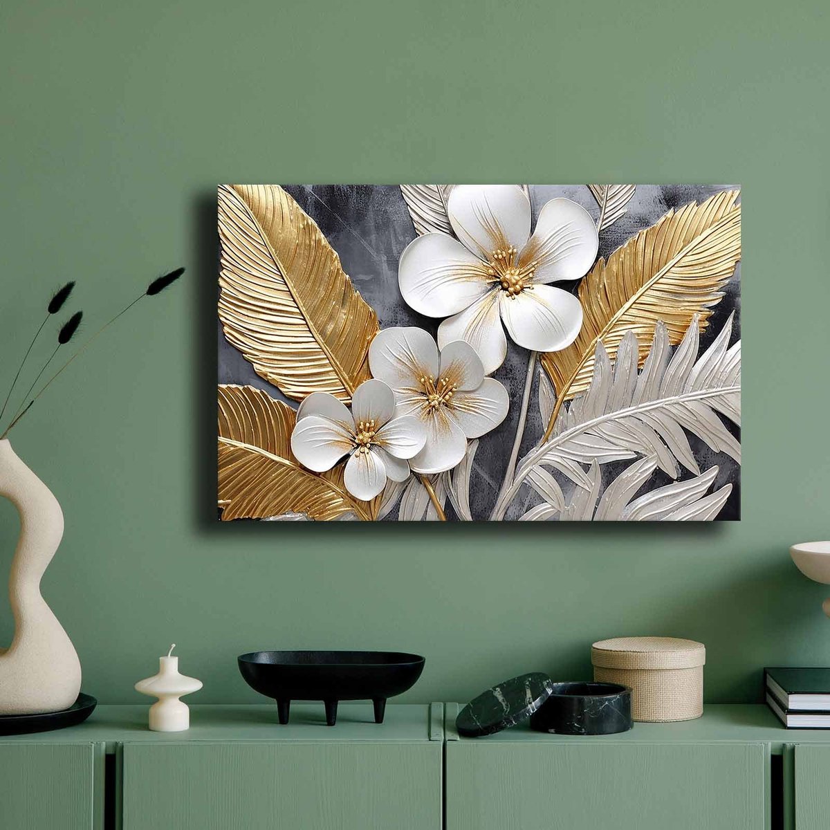 Asir - Canvas Schilderij - Veelkleurig - 45 x 70 cm