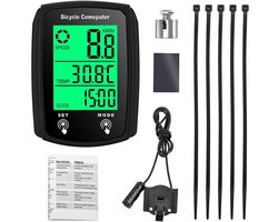 DailySupplies® Kilometerteller Fiets - Snelheidsmeter - Fietscomputer Draadloos