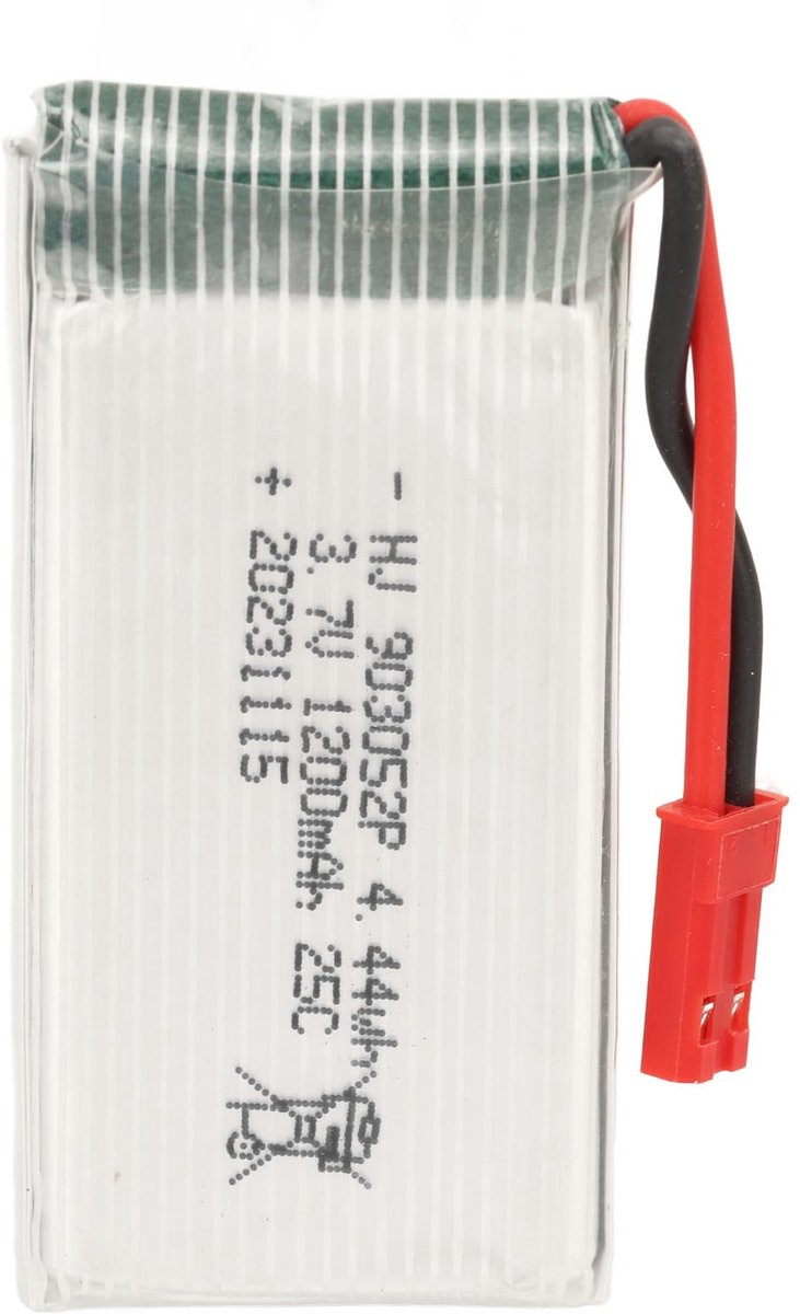 Drone LiPo-accu, 3,7 V 1200 mAh 25C 903052P Quadcopter Lithium-accu-onderdelen met JST rode stekker voor X5SW-vervanging
