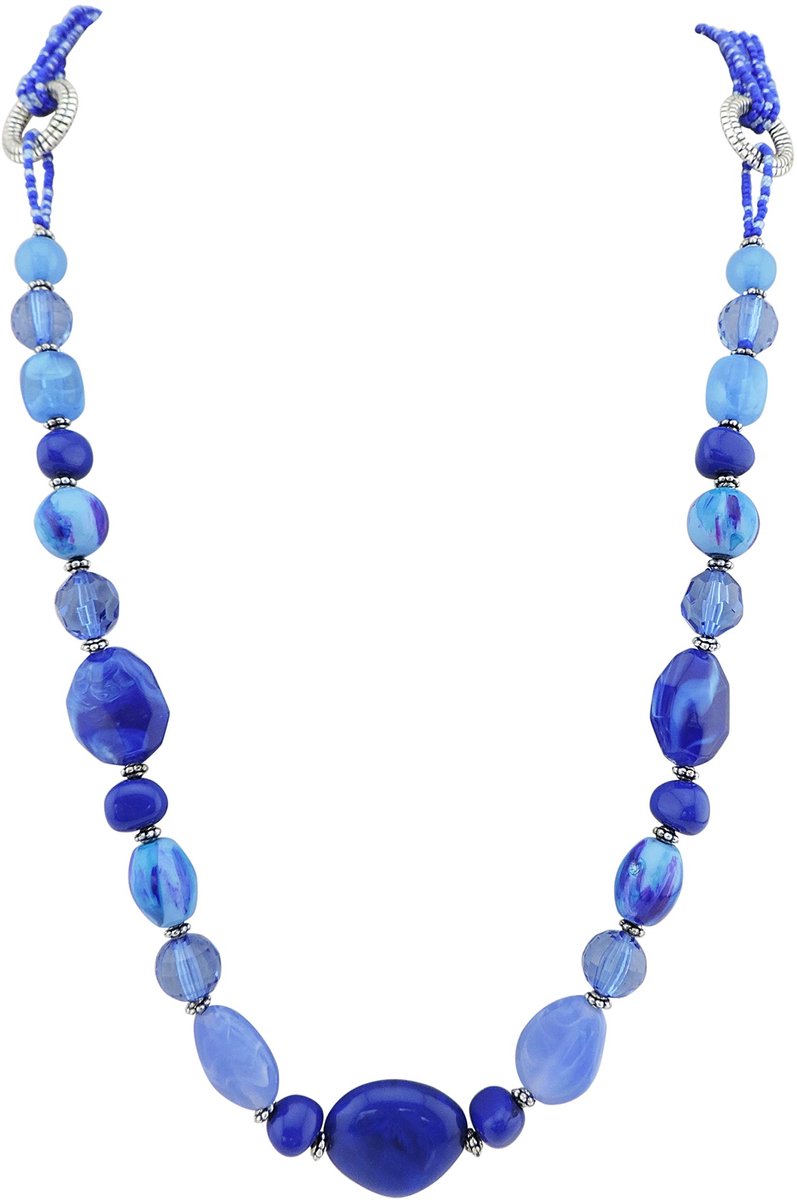 Long Multilayer Necklace Women Handmade Beads Chian Necklace Gift (NK-10349), velvet,