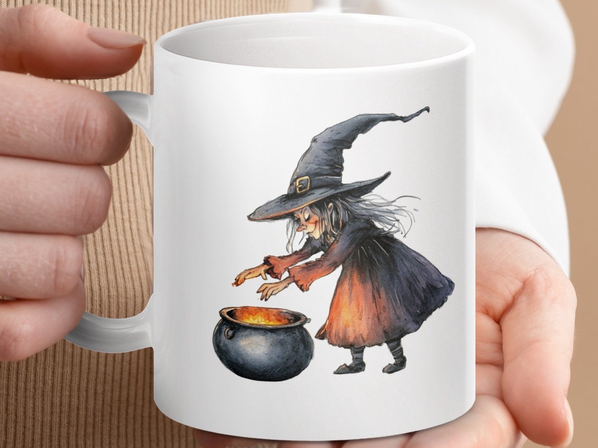 Mok Heks Brouwen Drank Mug, Halloween Koffie Mok, Magische Ketel Mok, Toverdrank Mok, Heks