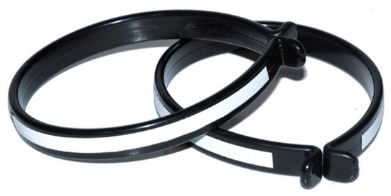 Set Reflecterende Broekklemmen - Fietsbroekclips met Elastiek & PVC-Coating - Veilig & Comfortabel voor Fietsen en Buitensport - Broekklem - Klem Unisex van Merkloos — afbeelding 3