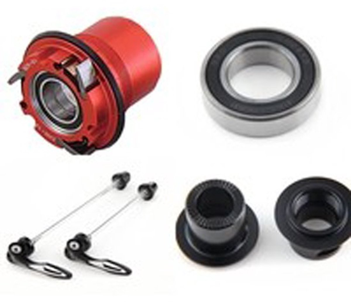 Gtr Rr Center Lock Disc Adapter Voornaaf Rood,Zwart 9.5 x 12 mm