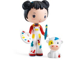 Djeco tinyly speelfiguur Barbouille & Gribs - kunstzinnig speelgoed.