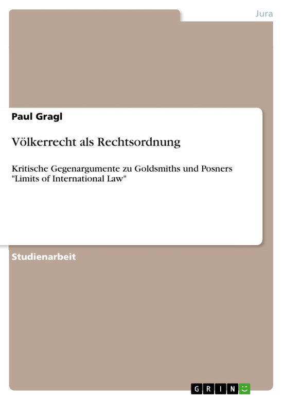 Völkerrecht als Rechtsordnung - cover