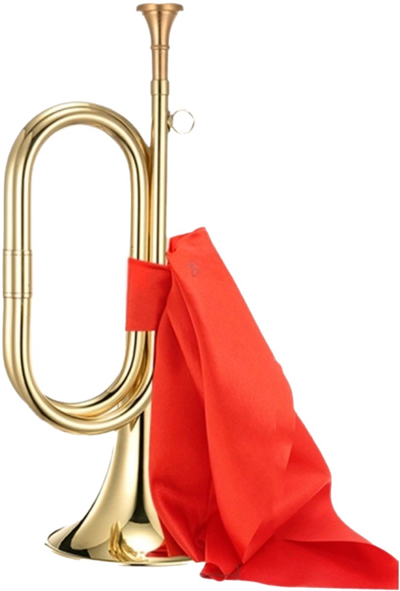Kleine-Militaire-Trompet-FH70-Rood-Draagtas-Set