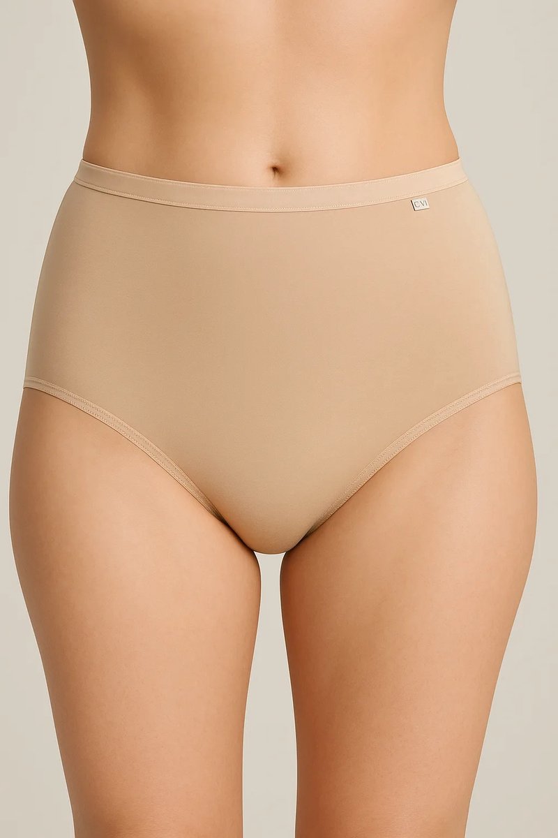 CM Casy Miller Casy Miller 4-pack Modal dames taille slips - Premium Jess maxi brief - hoge dames onderbroeken - Beste dames ondergoed - Copy - Huidskleur / XL