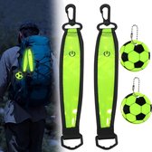 Lot De 4 Lumières Clignotantes LED Pour Sac à Dos, Veste, Vélo - Sécurité Piéton, Course, Vélo - 3 Modes, Réglables
