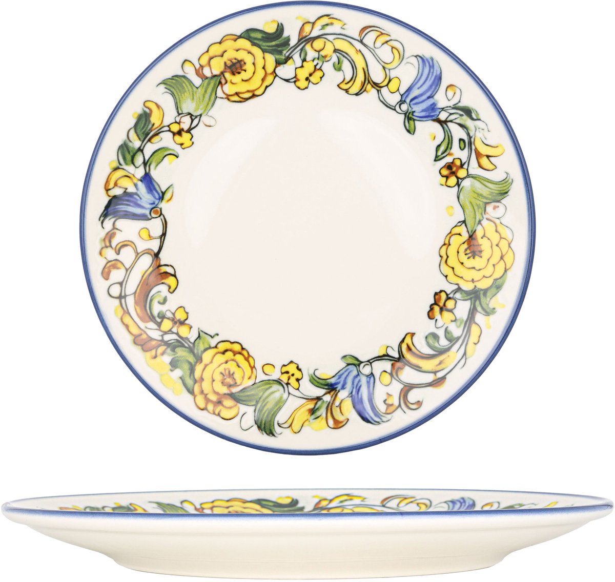 Bonna Dinerbord - Albufera - Porselein - 27 cm - set van 6
