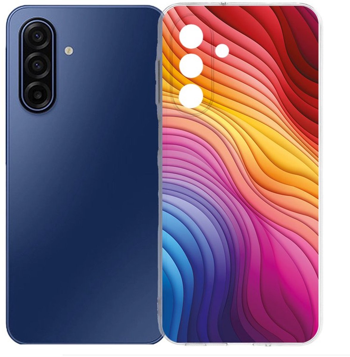 TPU Hoesje Samsung Galaxy A17 - Regenboog Backcover