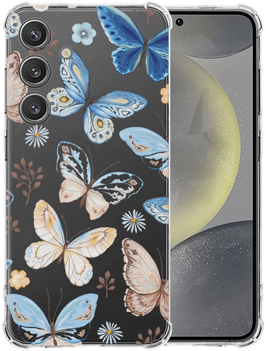 Samsung Galaxy S25 Hoesje - Vlinder TPU Antishock