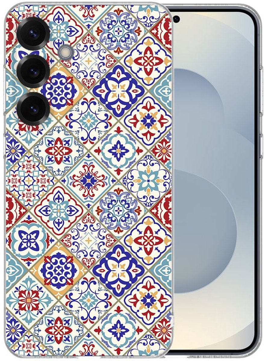 TPU Hoesje Samsung Galaxy S25 Plus - Tiles Color Backcover