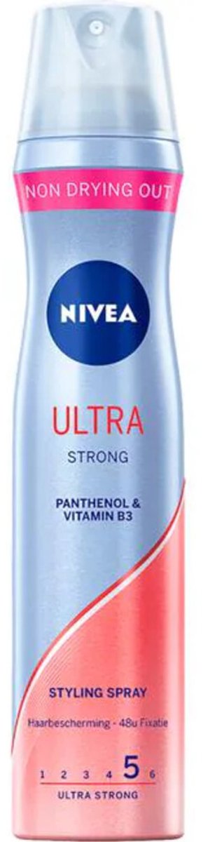 NIVEA Haarspray Ultra Strong - 3 x 250 ml - Voordeelverpakking