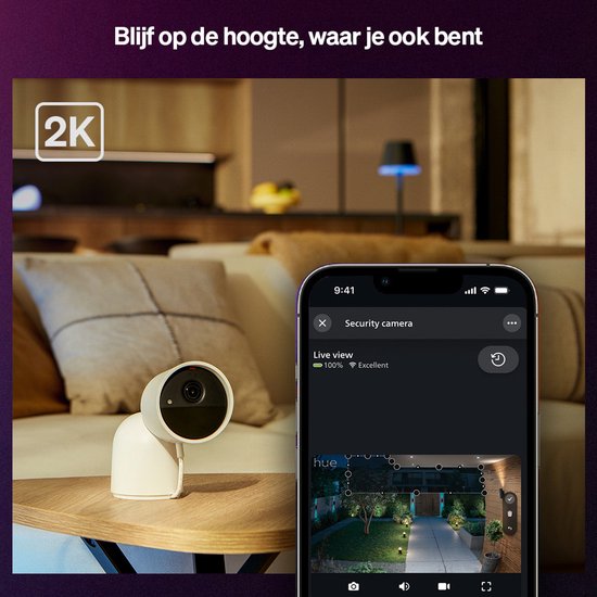 Hue Secure desktop beveiligingscamera - wit van Philips — afbeelding 4