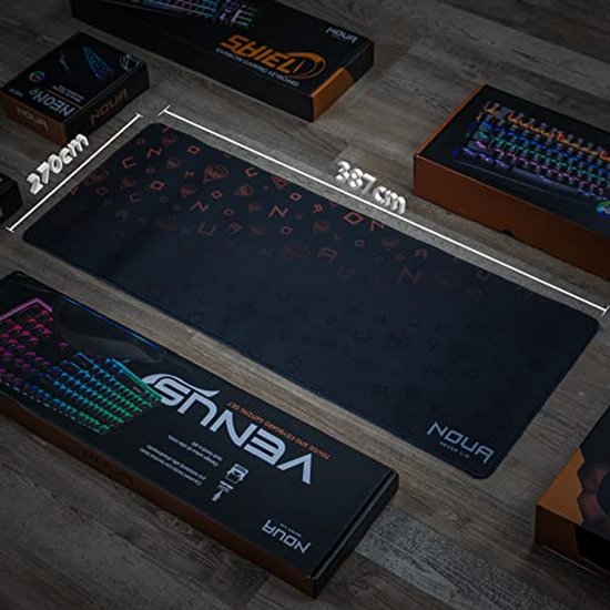 Grote Gaming Muismat XXL - Comfortabel, Waterdicht en Antislip, 687 x 270 mm — afbeelding 2