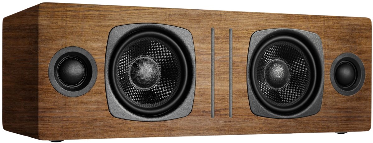 Azomor® Krachtige draadloze Bluetooth-luidspreker met walnootfineer voor veelzijdig gebruik