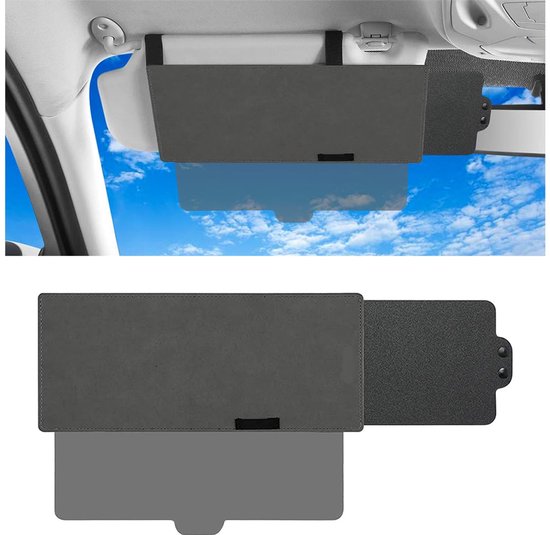 Pare-soleil allongé pour voiture, protection contre l'éblouissement, pour conducteur et passager, réglable et extensible
