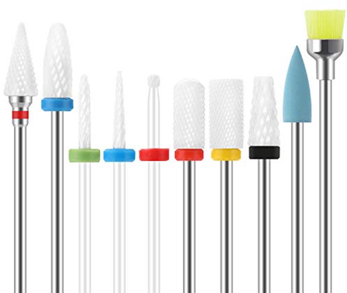 Elektrische Nagelboor Set met 10 Accessoires - Keramische Nagelvijlen voor Manicure en Pedicure