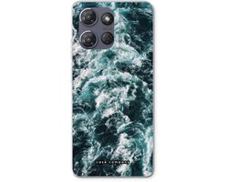 Case Company® - Hoesje geschikt voor Motorola Moto G Power (2025) hoesje - Zee golf - Soft Cover Telefoonhoesje - Bescherming aan alle Kanten en Schermrand