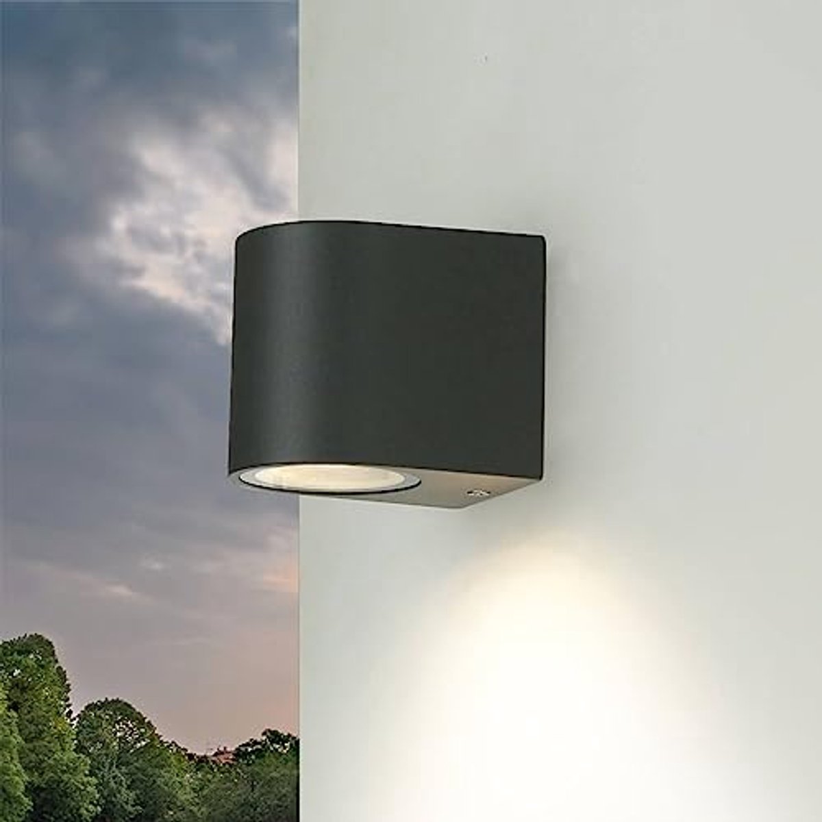 Buitenspot Wandlamp Antraciet GU10 IP44 voor Huis en Tuin