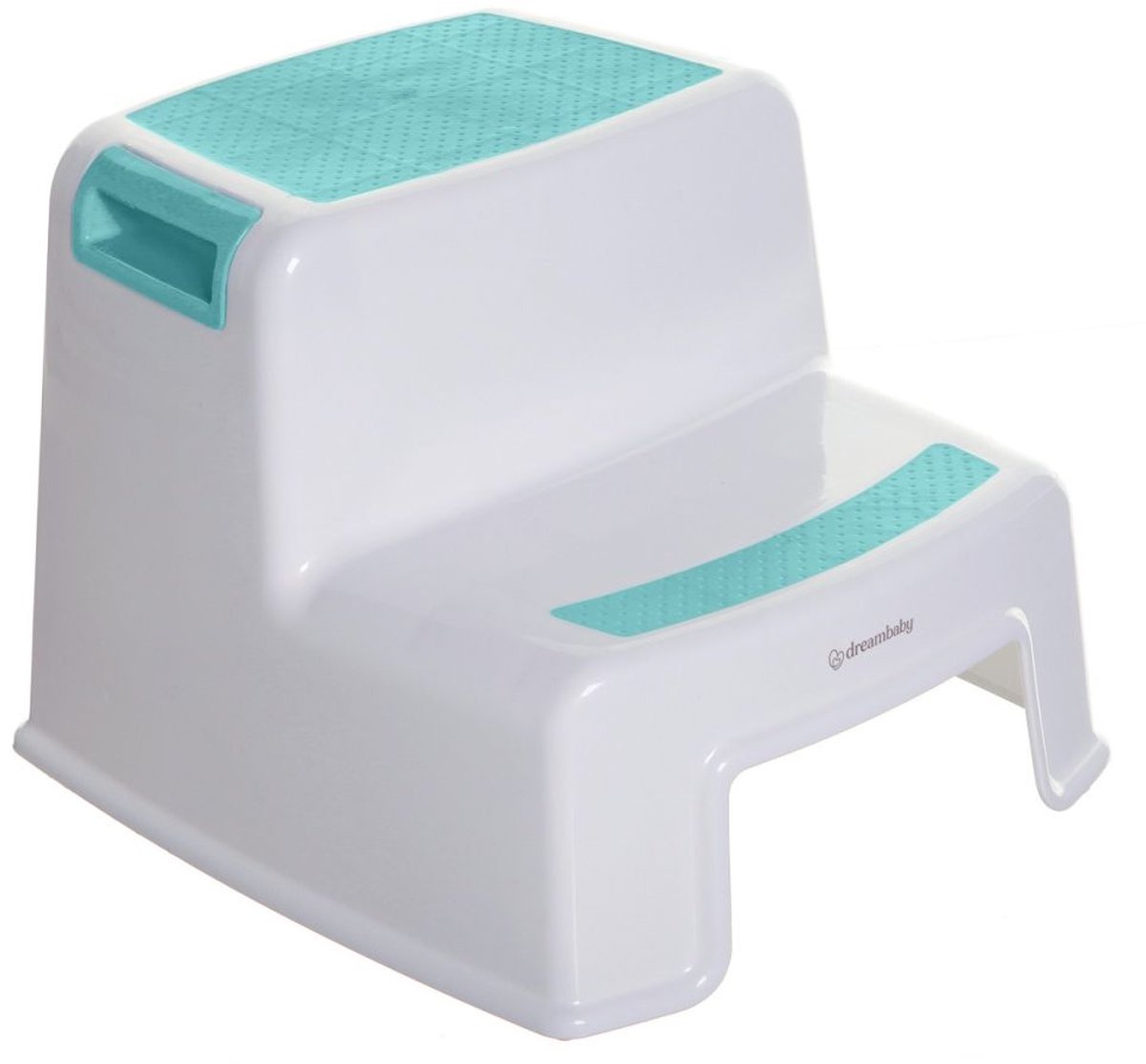 Dreambaby 2-Up Opstapje Aqua/Wit - Dubbel Antislip Opstapje voor Kinderen - Stevig Opstapkrukje voor Toilet, Wastafel en Keuken