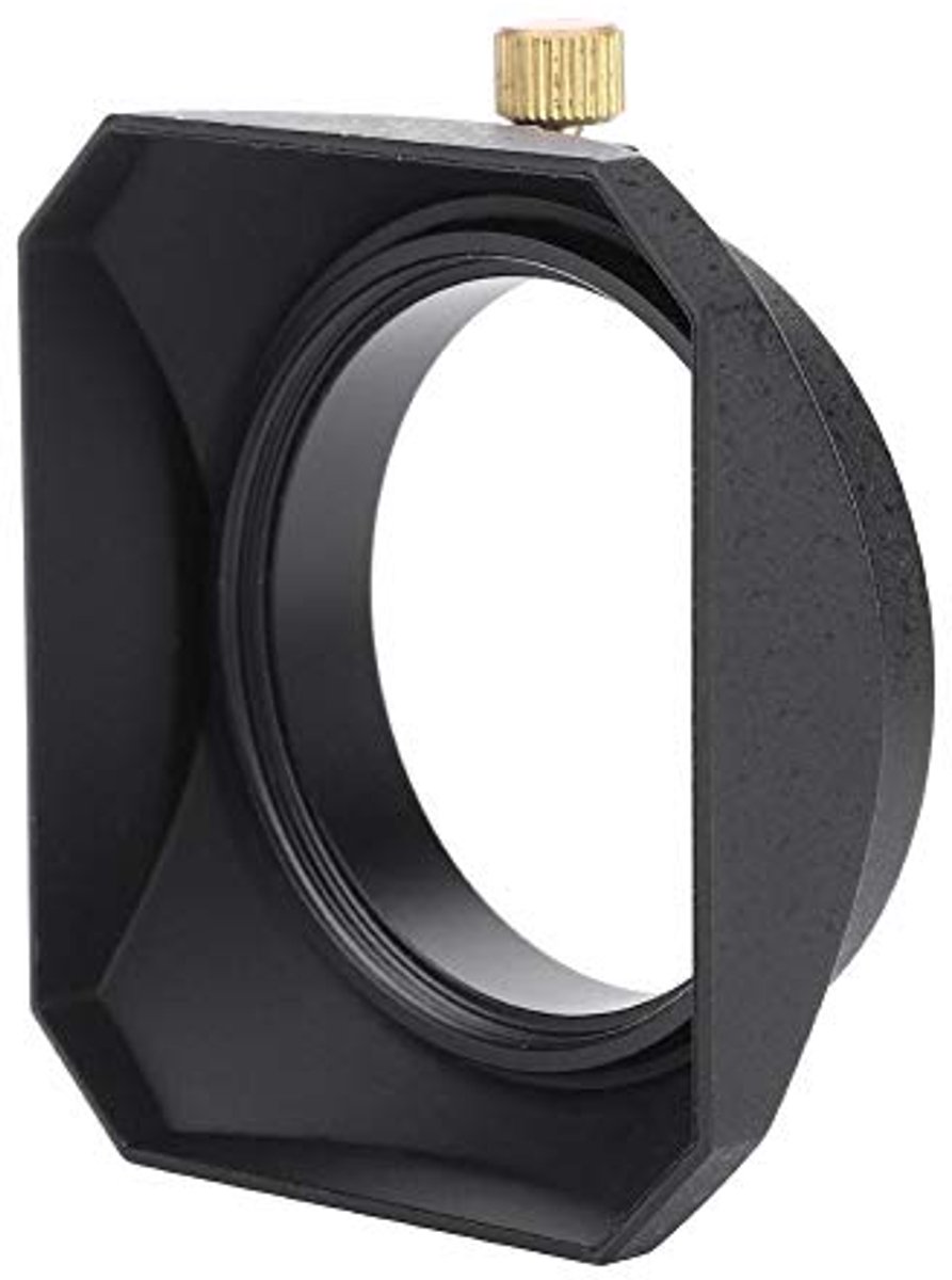 Vierkante Zonnekap voor 49 mm Camera Lens - Bescherming tegen Stroeilicht en Schade